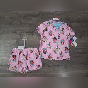 Disney Princess Pink Pajama Set Size 10 NWT